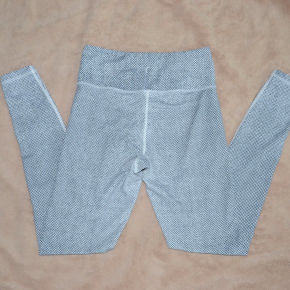 ZYIA Active Racer Light N Tight Black White Micro Dot Full Length Leggin… - Picture 5 of 10